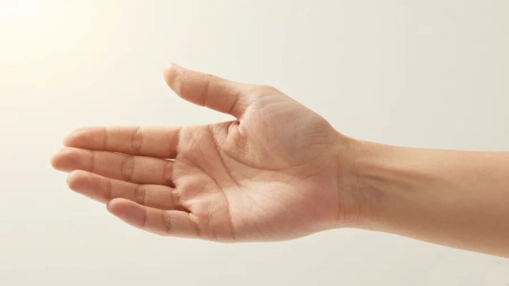 Close-up de pulso humano com veias visíveis e mão relaxada representando circulação sanguínea saudável e o papel do magnésio quelato na saúde cardiovascular